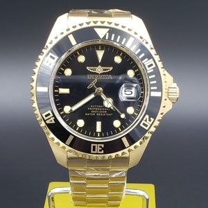 Invicta Pro Diver model Automatic 47mm Gold, Black